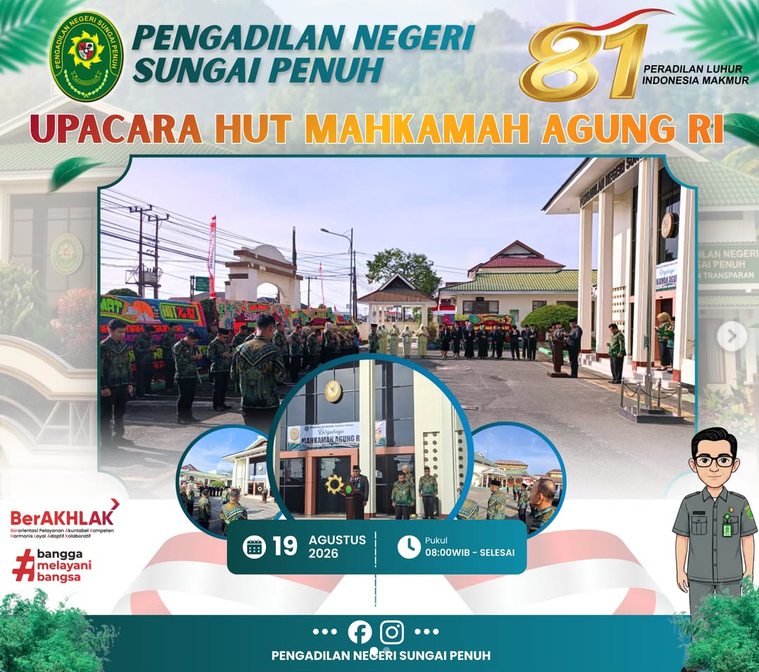 Upacara Hari Ulang Tahun ke-81 Mahkamah Agung