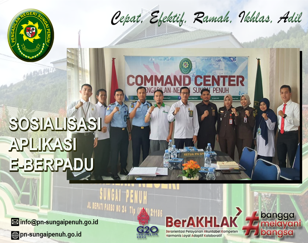 Sosialisasi Aplikasi e-BERPADU