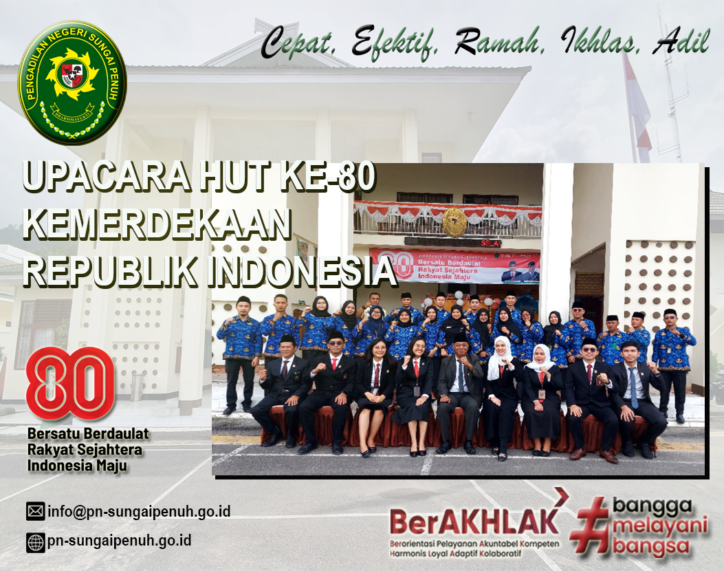 Upacara Hari Ulang Tahun ke-80 Kemerdekaan Republik Indonesia