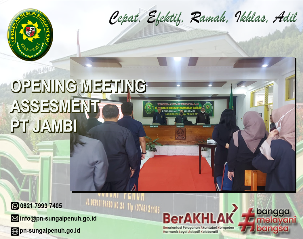 Opening Meeting Assesment Pengadilan Tinggi Jambi